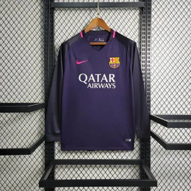 16-17 Retro Long Sleeve Barcelona S-XXL Cheap Soccer Jerseys