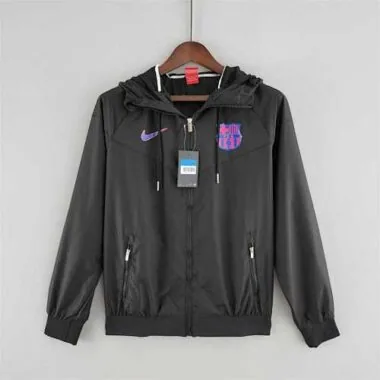 22-23 Barcelona black Windbreaker