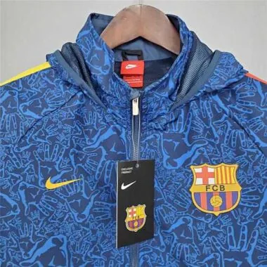 21-22 Barcelona blue Camouflage Windbreaker