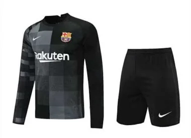 21-22 Barcelona black goalkeeper long sleeve