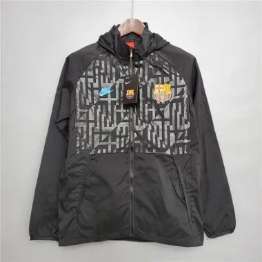 20-21 Barcelona black windbreaker