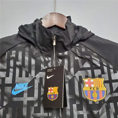 20-21 Barcelona black windbreaker