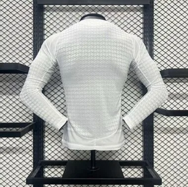24-25 Real Madrid Home Long Sleeve Kit Player Version Shirt Best