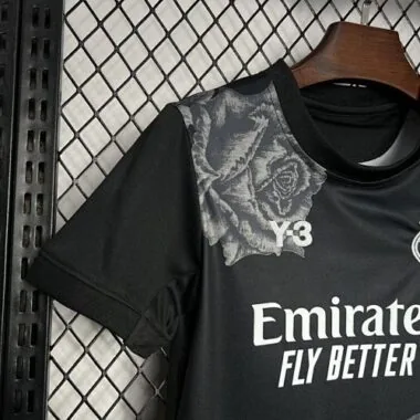 24-25 Real Madrid Y3 Kid Kits Black Youth Apparels