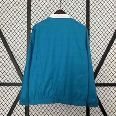 23-24 Real Madrid Trench Coat Reversible White&Blue Double-Sides Jacket AAAAJersey Yupoo