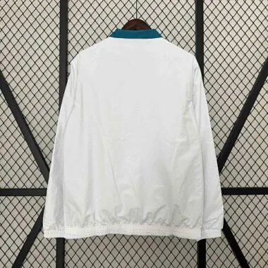 23-24 Real Madrid Trench Coat Reversible White&Blue Double-Sides Jacket AAAAJersey Yupoo