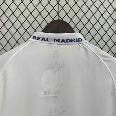 94-96 Real Madrid Home Retro Kit Long Sleeve Vintage Shirt Football