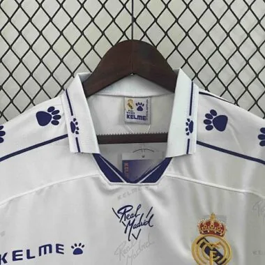 94-96 Real Madrid Home Retro Kit Long Sleeve Vintage Shirt Football