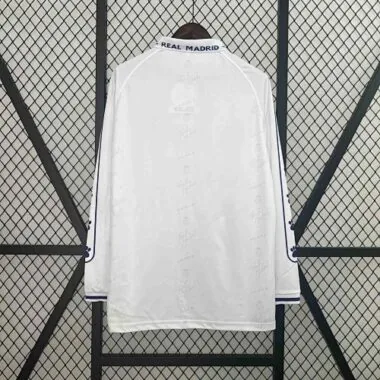 94-96 Real Madrid Home Retro Kit Long Sleeve Vintage Shirt Football