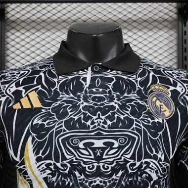 24-25 Real Madrid Black Dragon Special Edition Kit Player Version Shirt Football AAAAJersey Supplier