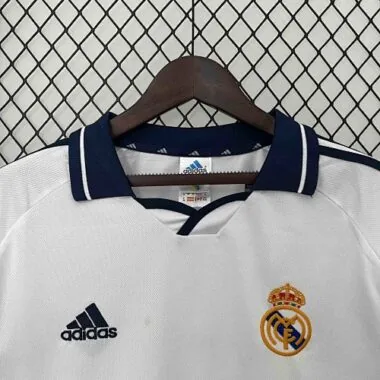 00-01 Real Madrid Home Retro Kit Long Sleeve Vintage Shirt Football