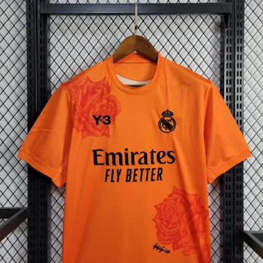 24-25 Real Madrid Y3 Orange Kit Jersey