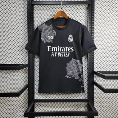 24-25 Real Madrid Y3 Black Kit Jersey Supplier Yupoo