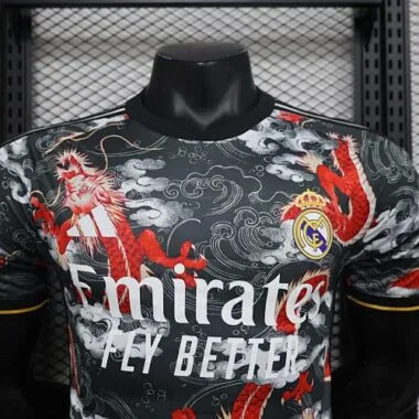 24-25 Real Madrid Red Dragon Special Edtion Kit Player Version Shirt Jersey