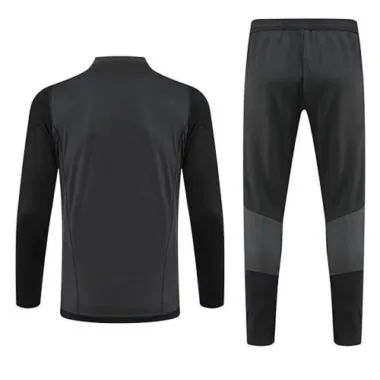 23-24 Real Madrid Long Sleeve Kits Black Training Suit Football Jerseys
