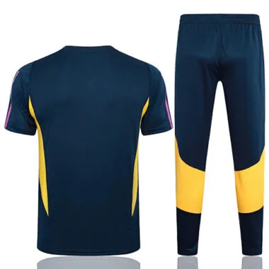 23-24 Real Madrid Short Sleeve Kits Navy Training Suits Soccer Jerseys Yupoo