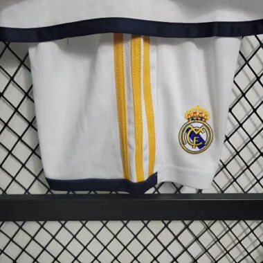 23-24 Real Madrid Home Kids Long Sleeve Kits Soccer Jerseys