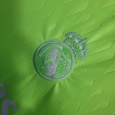 23-24 Real Madrid Kids Green Goalkeeper Kits Soccer Jerseys