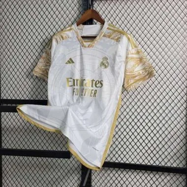 23-24 Real Madrid Special Editon Kit Golden Dragon Shirt Cheap Soccer Jerseys