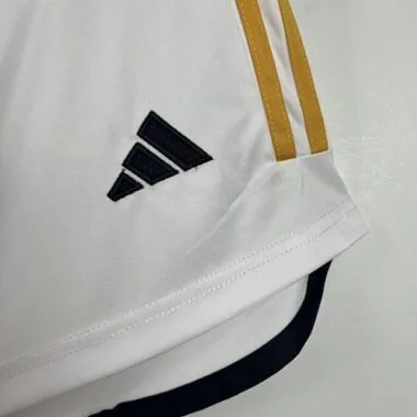 23-24 Real Madrid Home Shorts White Pants Cheap Football Kit