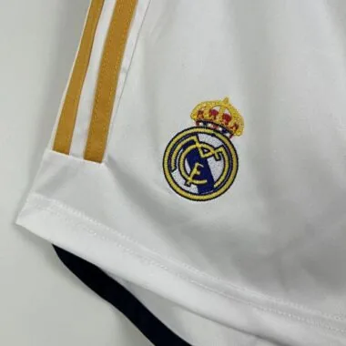 23-24 Real Madrid Home Shorts White Pants Cheap Football Kit