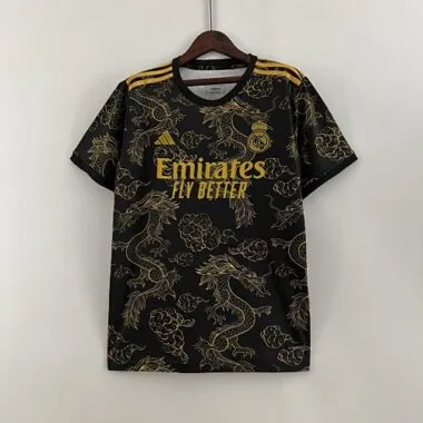 23-24 Real Madrid Special Edition Kit Golden Dragon Shirt Football Jerseys Yupoo
