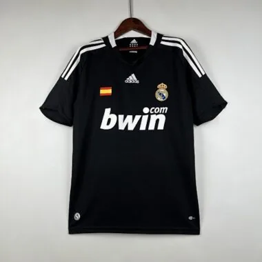 08-09 Real Madrid Retro Third Kit Vintage Black Shirt Football Jerseys Yupoo