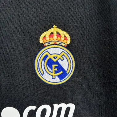 08-09 Real Madrid Retro Third Kit Vintage Black Shirt Football Jerseys