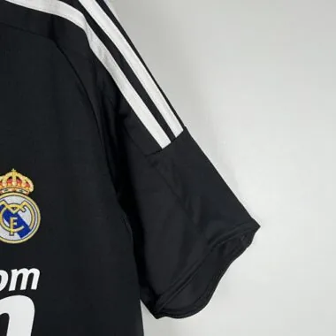08-09 Real Madrid Retro Third Kit Vintage Black Shirt Football Jerseys