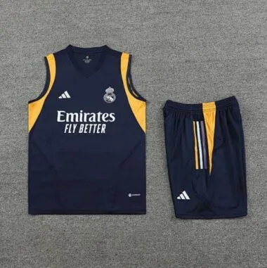 23-24 Real Madrid Training Suits Navy Vest Kit Soccer Jerseys Yupoo