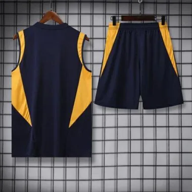 23-24 Real Madrid Training Suits Navy Vest Kit Soccer Jerseys Yupoo