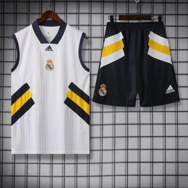 23-24 Real Madrid Training Vest Suits White Sleeveless Kit Soccer Jerseys Yupoo