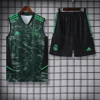 23-24 Real Madrid Training Vest Suits Green Sleeveless Kit Soccer Jerseys Yupoo
