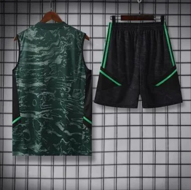 23-24 Real Madrid Training Vest Suits Green Sleeveless Kit Soccer Jerseys