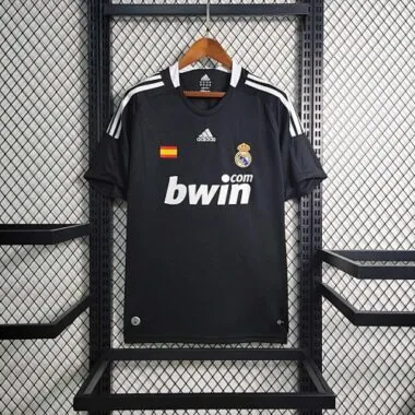 08-09 Real Madrid Retro Third Kit Vintage Black Shirt Soccer Jerseys Yupoo