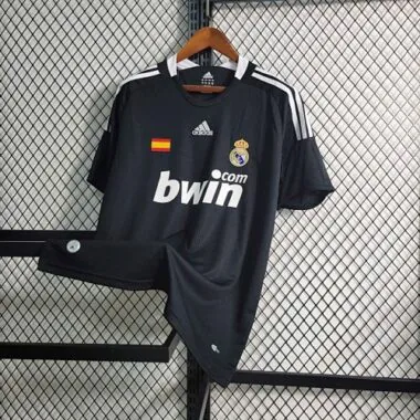 08-09 Real Madrid Retro Third Kit Vintage Black Shirt Soccer Jerseys Yupoo