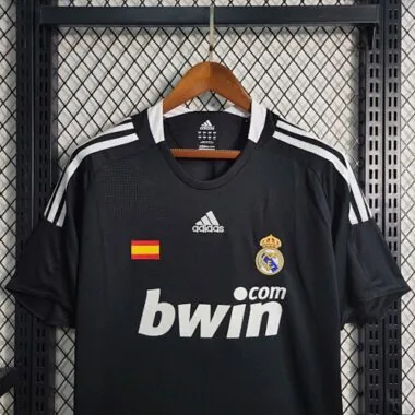 08-09 Real Madrid Retro Third Kit Vintage Black Shirt Soccer Jerseys Yupoo