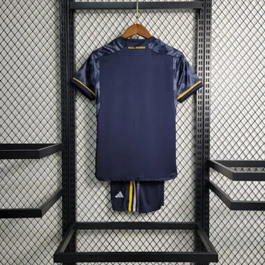 23-24 KIDS Real Madrid away size 16-28 Soccer Jersey