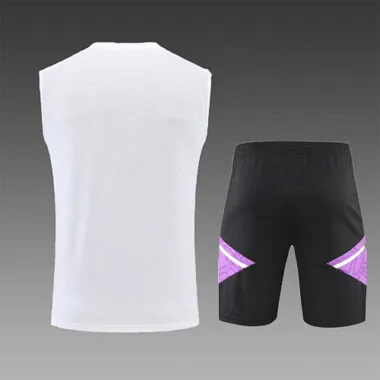22-23 Real Madrid vest training suit kit White