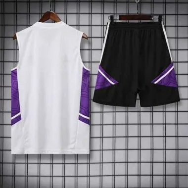 22-23 Real Madrid vest training suit kit White