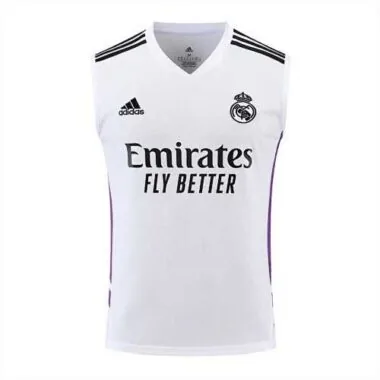 22-23 Real Madrid vest training suit kit White