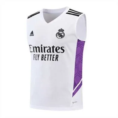 22-23 Real Madrid vest training suit kit White