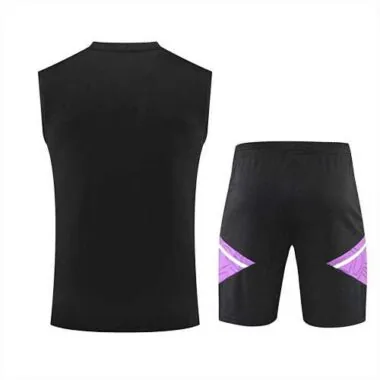 22-23 Real Madrid vest training suit kit black