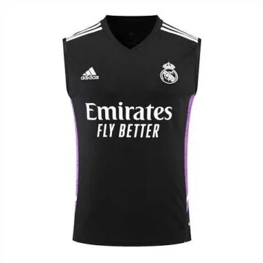22-23 Real Madrid vest training suit kit black