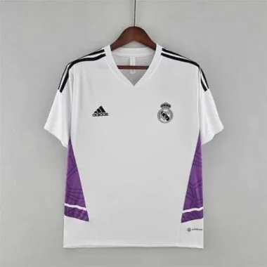22-23 Real Madrid training suit whitepurple border