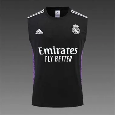 22-23 Real Madrid training suit kit Black