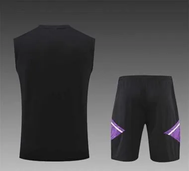 22-23 Real Madrid training suit kit Black