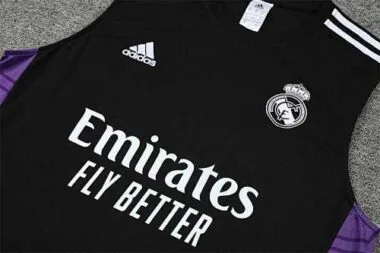 22-23 Real Madrid training suit kit Black