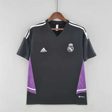22-23 Real Madrid training suit blackpurple border