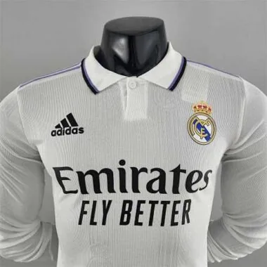 22-23 Real Madrid home long sleeve player version